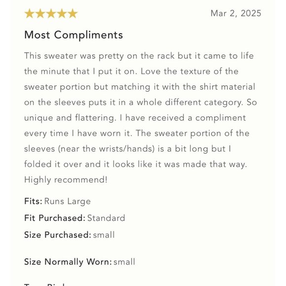 NWT Size L - Anthropologie Balloon-Sleeve Twofer Cable-Knit Cardigan Sweater - Picture 16 of 16